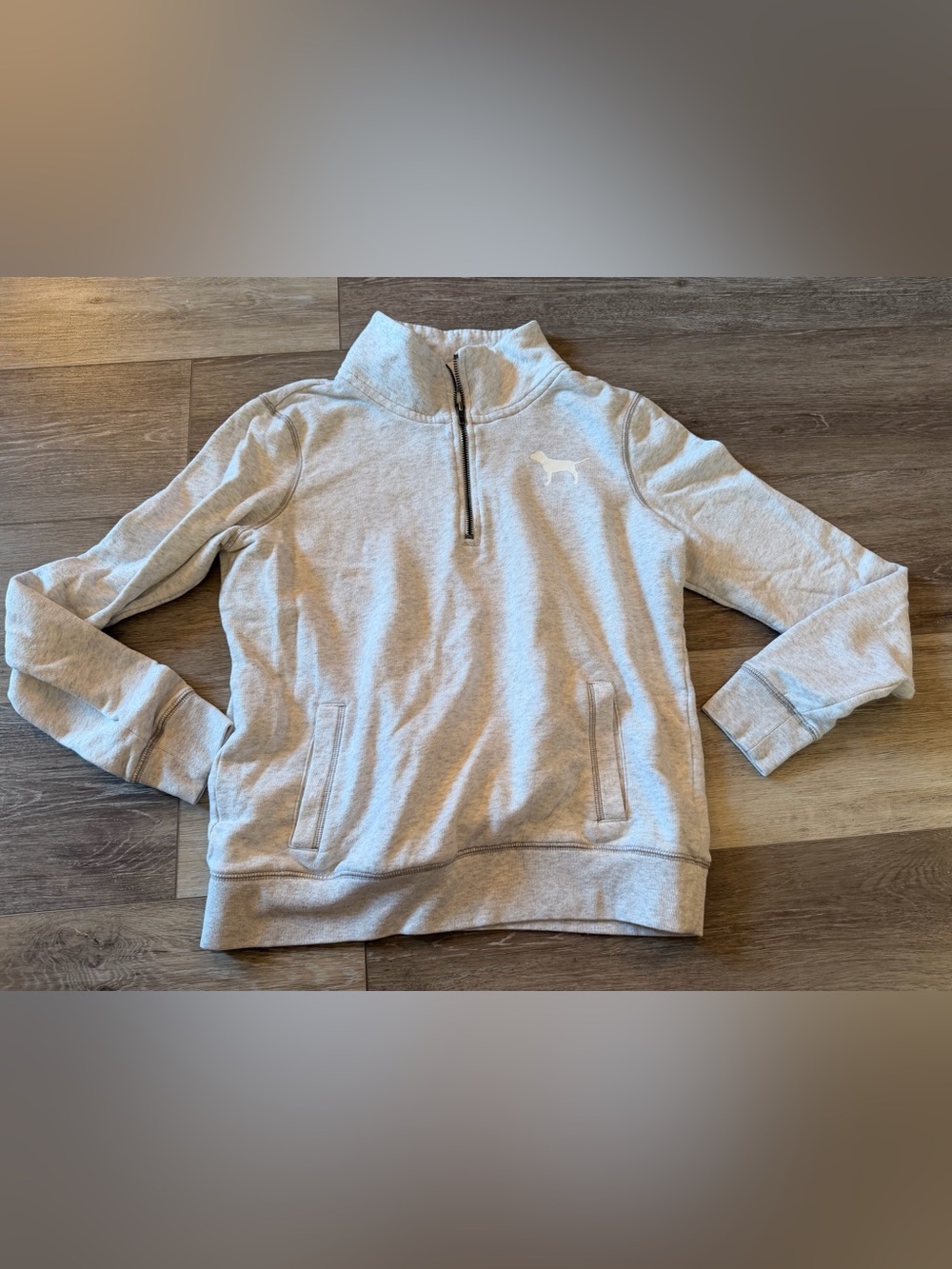 PINK Quarter Zip Sweatshirt - Size Small